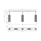 LEDVANCE DECOR DRUMS PENDANT 3XGU10 2XLED BKLEDV