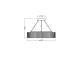 LEDVANCE DECOR FELT CYLINDER PEND 28W 830 DGLEDV