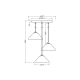 LEDVANCE DECOR LOTUS LEAF PENDANT 3XE14 WT  LEDV