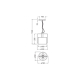 LEDVANCE DECOR MOLD PENDANT 190MM 1XE27 PK  LEDV