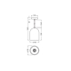 LEDVANCE DECOR PILL PENDANT 1XE27 WT        LEDV
