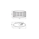 LEDVANCE DECOR PLASTER BAND WALL 345 1XE27  LEDV
