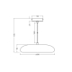 LEDVANCE DECOR PLASTER PURE PEND 300 E27 WT LEDV