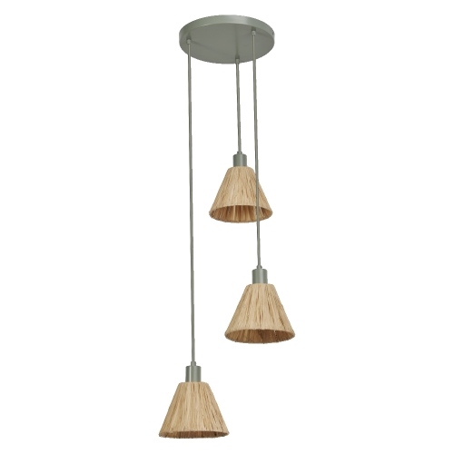 LEDVANCE DECOR RAFFIA PENDANT PLATE 3XE27GN LEDV