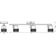 LEDVANCE DECOR SPOT CORK 3X3.4W 927 GU10 BK LEDV