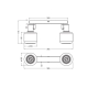 LEDVANCE DECOR SPOT FIREFLY 2X2.8W 827 E14BKLEDV