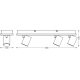 LEDVANCE DECOR SPOT MARS 558MM 41W SEL BK   LEDV