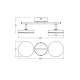 LEDVANCE DECOR SPOT MOON 2SPOT 10.5W 830 BK LEDV