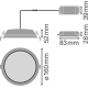 LEDVANCE downlight ALU 14W 1190lm/830 IP44 50Y ;prům.160mm bílá˙