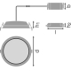 LEDVANCE downlight ALU 14W 1190lm/830 IP44 50Y ;prům.160mm bílá˙