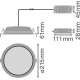 LEDVANCE downlight ALU 25W 2250lm/830 IP44 50Y ;prům.215mm bílá˙