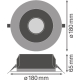 LEDVANCE downlight PFM 14W 1600lm/840/65° IP54/IP20 70Y ;bílá ZBVR˙