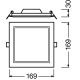 LEDVANCE downlight SLIM 12W 1020lm/830 IP20 30Y ;169x169mm bílá˙