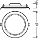 LEDVANCE downlight SLIM 12W 1020lm/830 IP20 30Y ;prům.169mm bílá˙