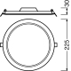 LEDVANCE downlight SLIM 18W 1530lm/830 IP20 30Y ;prům.225mm bílá˙