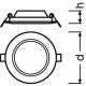 LEDVANCE downlight SLIM 6W 430lm/840 IP20 30Y ;prům.118mm bílá˙