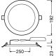 LEDVANCE downlight SLIM VALUE 17W 1350lm/830 IP20 30Y ;prům.200mm bílá˙