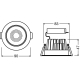 LEDVANCE downlight SPOT.ADJUST 8W 660lm/830/36° IP20 DALI 50Y ;prům.90˙