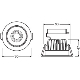 LEDVANCE downlight SPOT.ADJUST 8W 720lm/840/36° IP20 DALI 50Y ;prům.90˙