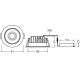 LEDVANCE downlight SPOT.FIX 8W 670lm/840/36° IP44 Dim 50Y ;pr.81mm str˙