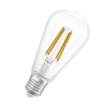 LEDVANCE filam.bulb SUP UE ST64 3.8W/60W E27 3000K 806lm NonDim 50Y čirá