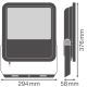 LEDVANCE FL 200 P 133W 20KLM 830 PS SY100 BK