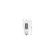 LEDVANCE LED CLA150 17W 830 FILCL E27 V     LEDV