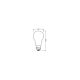 LEDVANCE LED CLA150 17W 830 FILFR E27 V     LEDV