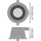LEDVANCE LED downlight COMF. 13W 1210lm/3CCT IP54 50Y ;prům.145mm