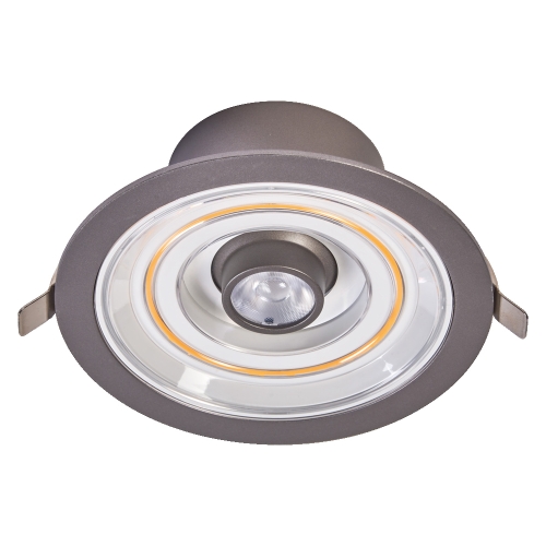LEDVANCE  LED downlight Decor FilamentHalo 7W 600lm/827 IP20 ; šedá
