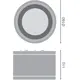 LEDVANCE LED downlight PFM.SURF 30W 3300lm/840/60° IP65 100Y ; černá
