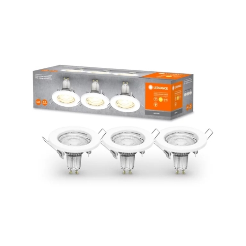 LEDVANCE LED downlight SP.SET. 2.6W 230lm/827 IP20 25Y ;bílá set-3ks