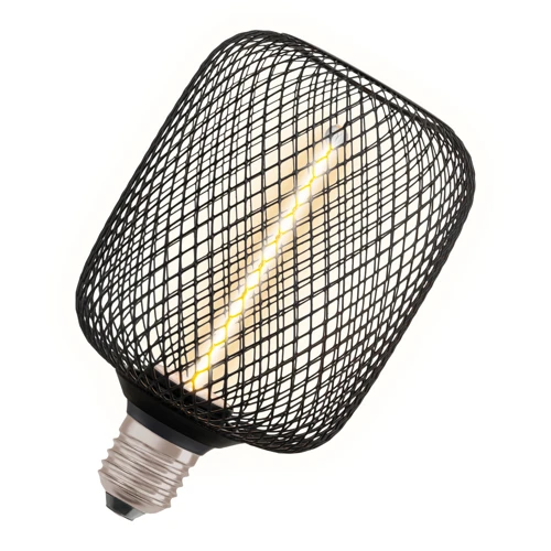 LEDVANCE LED globe filament DECO.FLATSQ G100 3.5W/18W E27 1800K 110lm Dim;černá