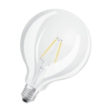 LEDVANCE LED globe filament G125 1,8W/25W 230V E27 2700K 250lm NonDim CL;Bílá