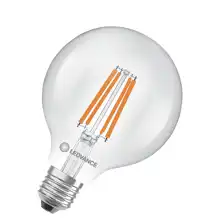 LEDVANCE LED globe filament SUP UE G95 3.8W/60W E27 2700K 806lm NonDim 50Y čirá