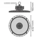 LEDVANCE LED highbay HB.P.PS 150W/125W 26500lm/865/110° IP66 120Y ;