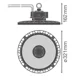 LEDVANCE LED highbay HB.P.PS 200W/173W 35000lm/840/70° IP66 120Y ;