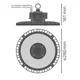 LEDVANCE LED highbay HB.P.PS 75W/53W 13200lm/840/70° IP66 120Y ;