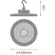 LEDVANCE LED highbay HB.V 120W 21100lm/857/60° IP66 100Y ; černá