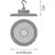 LEDVANCE LED highbay HB.V 120W 21100lm/865/60° IP66 100Y ; černá