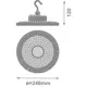 LEDVANCE LED highbay HB.V 120W 21600lm/865/90° IP66 100Y ; černá