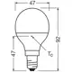 LEDVANCE LED kapka ACT/REL P45 4.9W/40W E14 2700-4000K 470lm NonDim 15Y opál