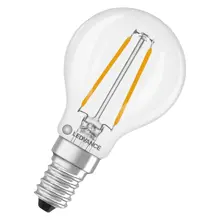 LEDVANCE LED kapka filament PFM P45 1W/15W E27 2700K 136lm NonDim 15Y čirá
