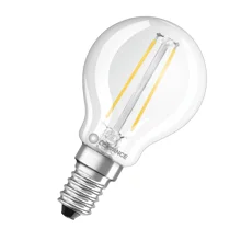 LEDVANCE LED kapka filament PFM P45 2.5W/25W E14 2700K 250lm NonDim 15Y čirá