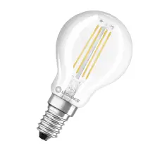 LEDVANCE LED kapka filament PFM P45 4.8W/40W E14 2700K 470lm Dim 15Y čirá