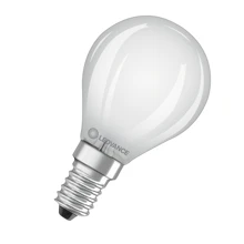 LEDVANCE LED kapka filament SUP COMF P45 3.4W/40W E14 4000K 470lm Dim 15Y opál