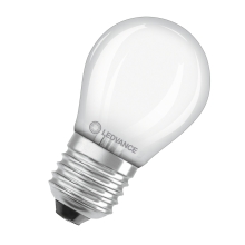 LEDVANCE LED kapka filament SUP COMF P45 3.4W/40W E27 4000K 470lm Dim 15Y opál