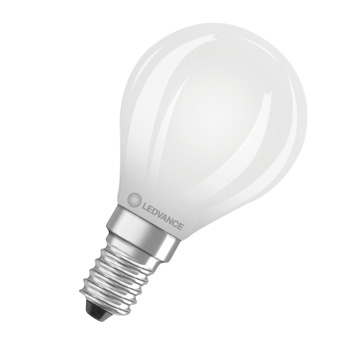 LEDVANCE LED kapka filament SUP UE P45 1.2W/25W E14 4000K 255lm NonDim 50Y opál