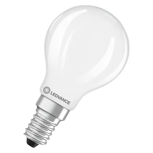 LEDVANCE LED kapka filament VAL P45 2.5W/25W E14 3000K 250lm NonDim 10Y opál