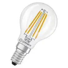 LEDVANCE LED kapka filament VAL P45 5.9W/60W E14 2700K 806lm NonDim 10Y čirá